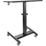 StarTech.com - Escritorio Móvil de Pie - Carrito Mesa Portátil Ajustable de Pie Ergonómica con Ruedas - Estación de Trabajo Roda