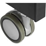 StarTech.com - Escritorio Móvil de Pie - Carrito Mesa Portátil Ajustable de Pie Ergonómica con Ruedas - Estación de Trabajo Roda