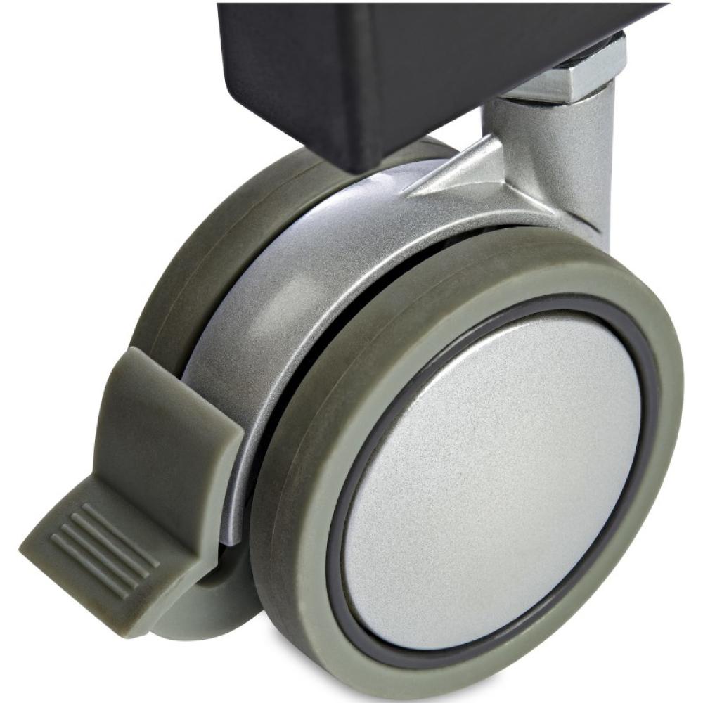 StarTech.com - Escritorio Móvil de Pie - Carrito Mesa Portátil Ajustable de Pie Ergonómica con Ruedas - Estación de Trabajo Roda