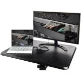 StarTech.com - Escritorio Móvil de Pie - Carrito Mesa Portátil Ajustable de Pie Ergonómica con Ruedas - Estación de Trabajo Roda