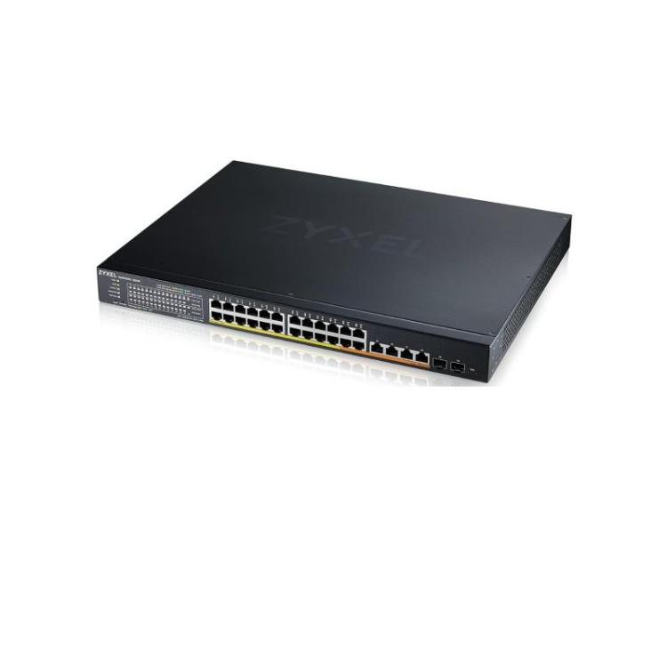 Zyxel - XMG1930-30HP switch Gestionado L3 2.5G Ethernet (100/1000/2500) Energía sobre Ethernet (PoE) 1U Negro