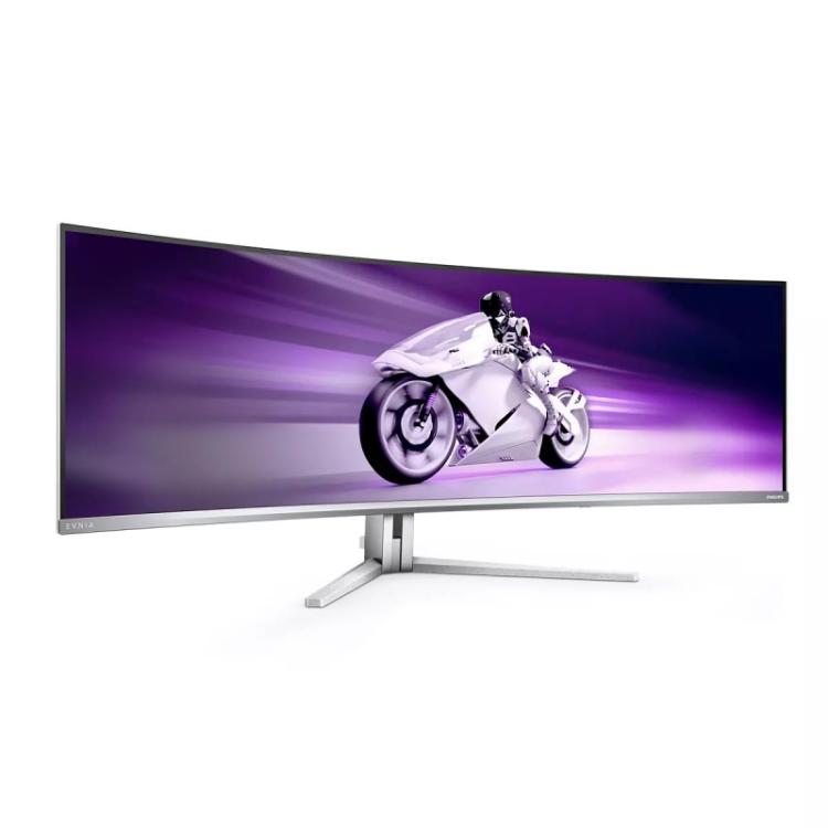 Philips - Evnia 8000 49M2C8900/00 pantalla para PC 124,2 cm (48.9") 5120 x 1440 Pixeles Dual QHD QD-OLED Blanco