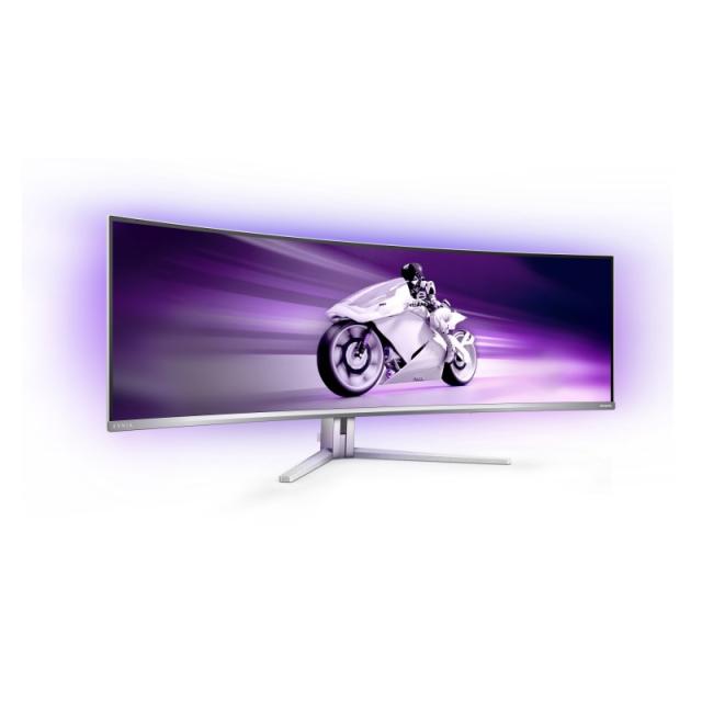 Philips - Evnia 8000 49M2C8900/00 pantalla para PC 124,2 cm (48.9") 5120 x 1440 Pixeles Dual QHD QD-OLED Blanco