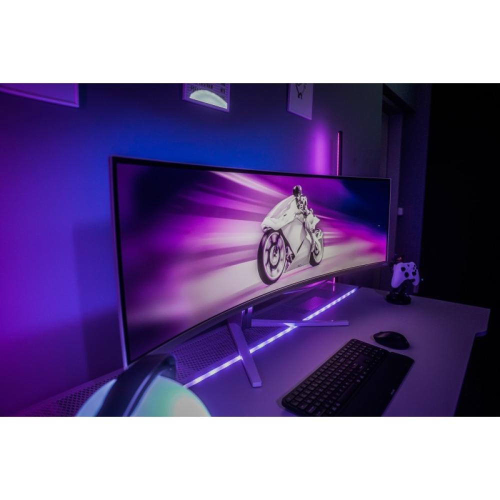 Philips - Evnia 8000 49M2C8900/00 pantalla para PC 124,2 cm (48.9") 5120 x 1440 Pixeles Dual QHD QD-OLED Blanco