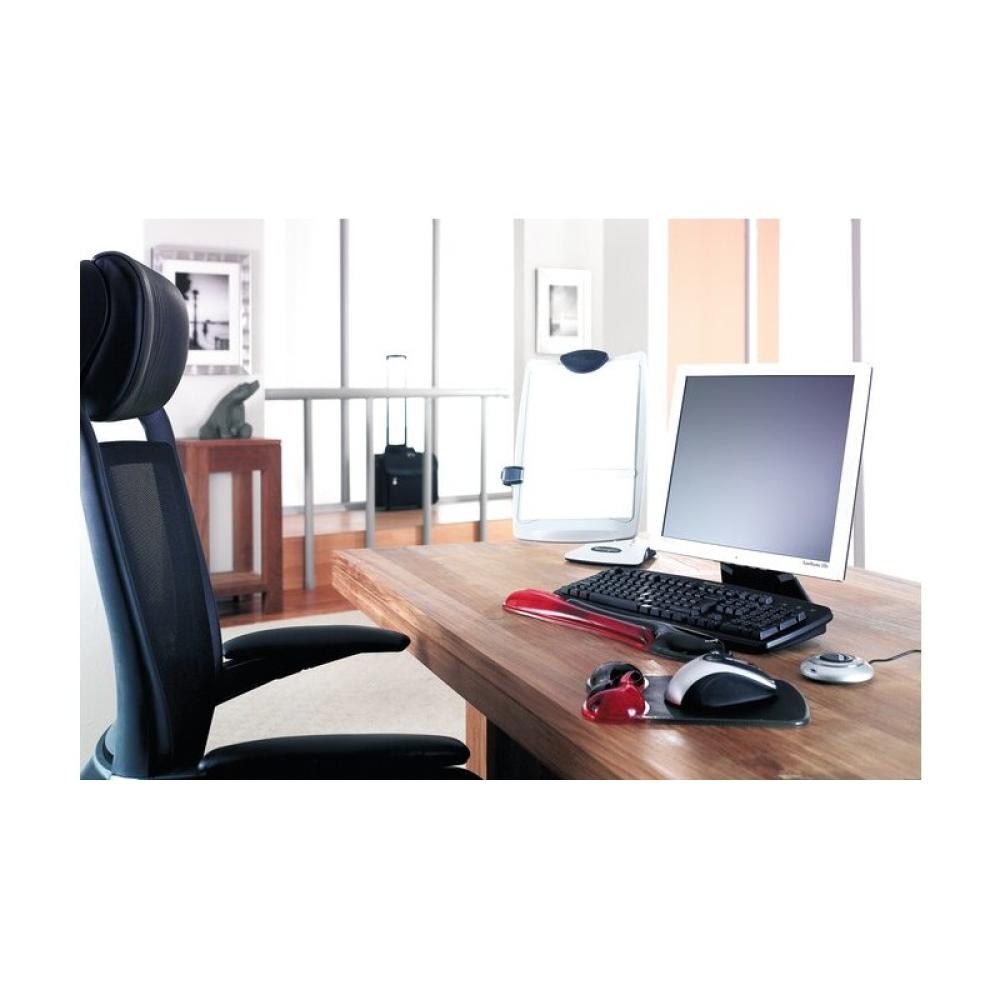 Kensington - Reposamuñecas gel Duo ratón rojo/gris