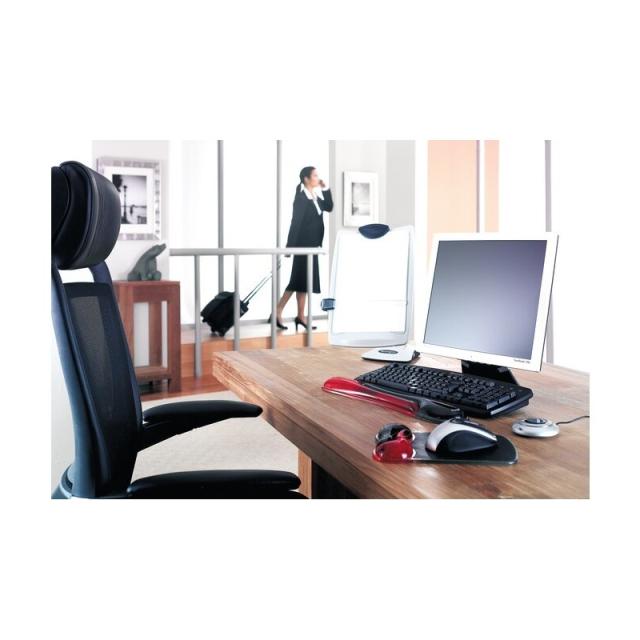 Kensington - Reposamuñecas gel Duo ratón rojo/gris