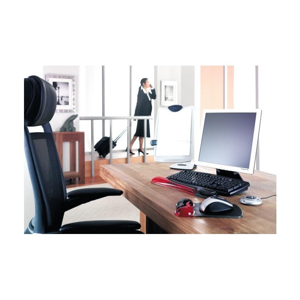 Kensington - Reposamuñecas gel Duo ratón rojo/gris