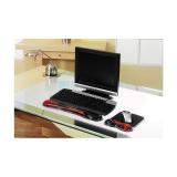 Kensington - Reposamuñecas gel Duo ratón rojo/gris