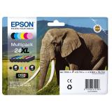 Epson - Elephant Multipack 6-colours 24XL Claria Photo HD Ink