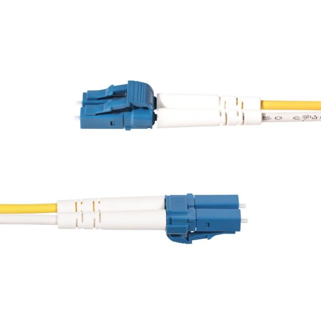 StarTech.com - Cable de Fibra Óptica LC a SC (UPC) OS2 Monomodo 9/125µm 100G LSZH Dúplex de 3m - Low Insertion Loss - Resistente