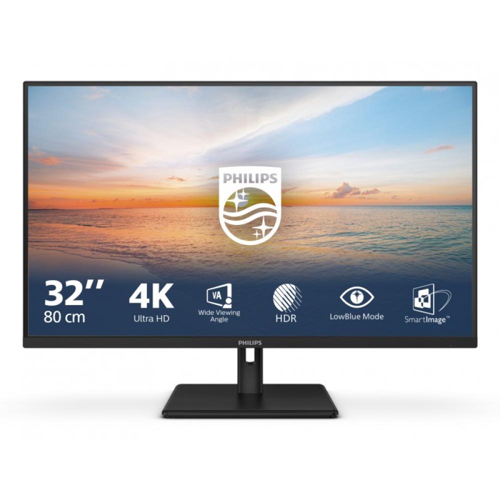 Philips - 1000 series 32E1N1800LA/00 pantalla para PC 80 cm (31.5") 3840 x 2160 Pixeles 4K Ultra HD LCD Negro