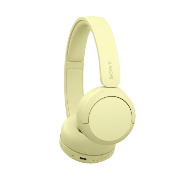 Sony - WHCH520Y.CE7 auricular y casco Auriculares Inalámbrico Diadema Llamadas/Música USB Tipo C Bluetooth Amarillo
