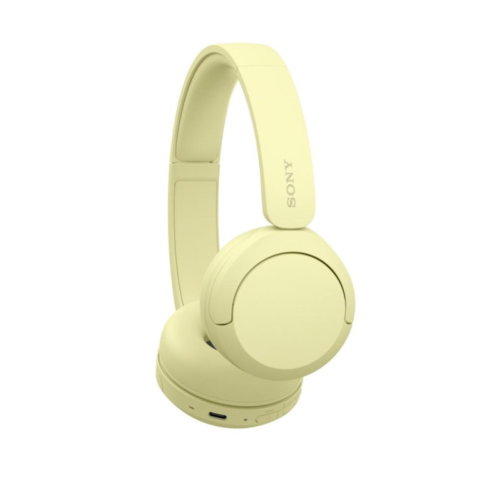Sony - WHCH520Y.CE7 auricular y casco Auriculares Inalámbrico Diadema Llamadas/Música USB Tipo C Bluetooth Amarillo