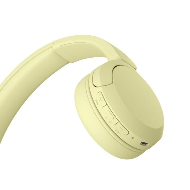 Sony - WHCH520Y.CE7 auricular y casco Auriculares Inalámbrico Diadema Llamadas/Música USB Tipo C Bluetooth Amarillo