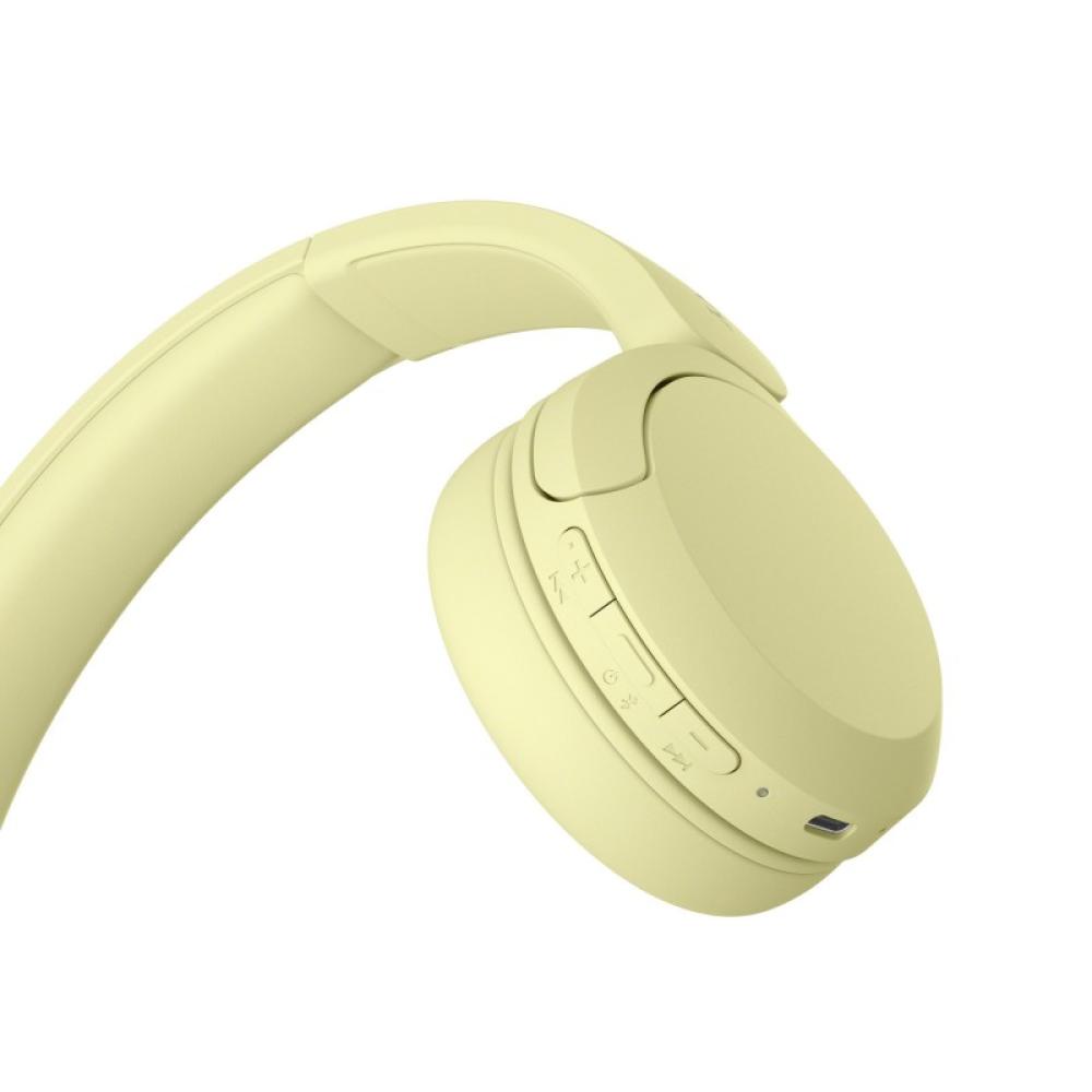 Sony - WHCH520Y.CE7 auricular y casco Auriculares Inalámbrico Diadema Llamadas/Música USB Tipo C Bluetooth Amarillo