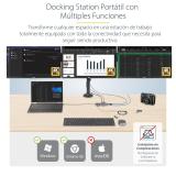 StarTech.com - Adaptador Multipuerto USB-C de 3 Monitores HDMI/DP - 4K 60Hz Doble + 4K 30Hz HDMI y DP - Hub 4x USB-A - PD de 100