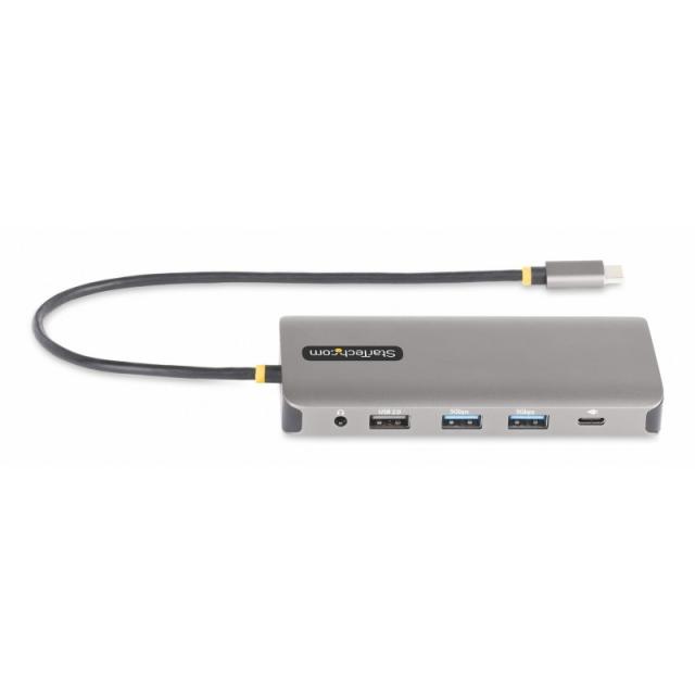 StarTech.com - Adaptador Multipuerto USB-C de 3 Monitores HDMI/DP - 4K 60Hz Doble + 4K 30Hz HDMI y DP - Hub 4x USB-A - PD de 100