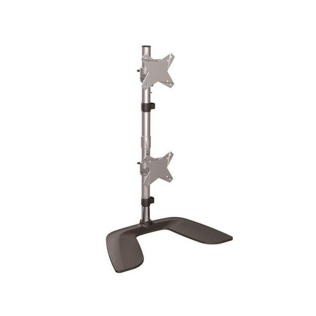 StarTech.com - Soporte VESA para 2 Monitores de hasta 27" - Base para Monitor Ergonómica de Sobremesa - de Montaje para 2 Monito