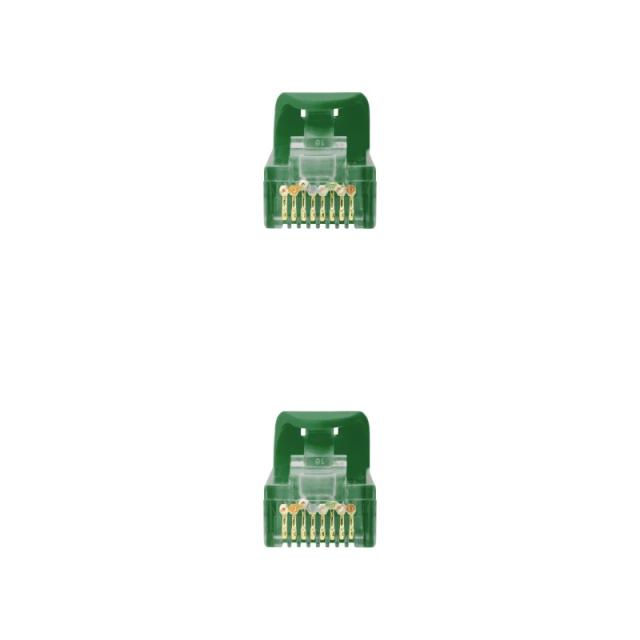 Nanocable - Cable de red latiguillo RJ45 LSZH Cat.6A UTP AWG24, Verde, 0.5m