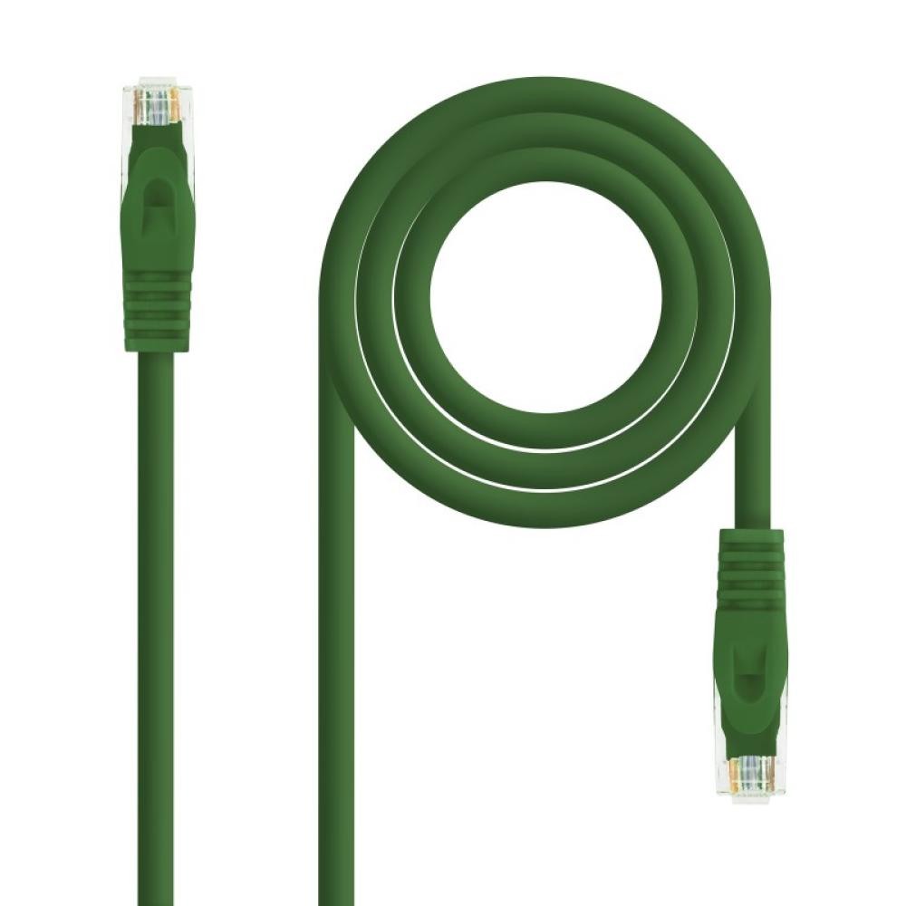 Nanocable - Cable de red latiguillo RJ45 LSZH Cat.6A UTP AWG24, Verde, 0.5m