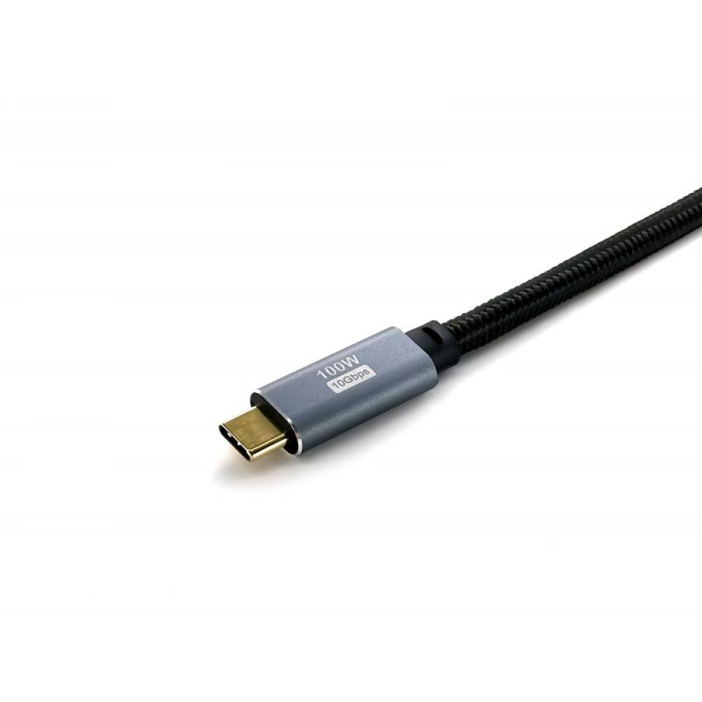 Equip - 128357 Cable USB 3.2 Gen 2 C a C, M/M, 2,0m, PD100W , 4K/60Hz, 10Gbps, Negro