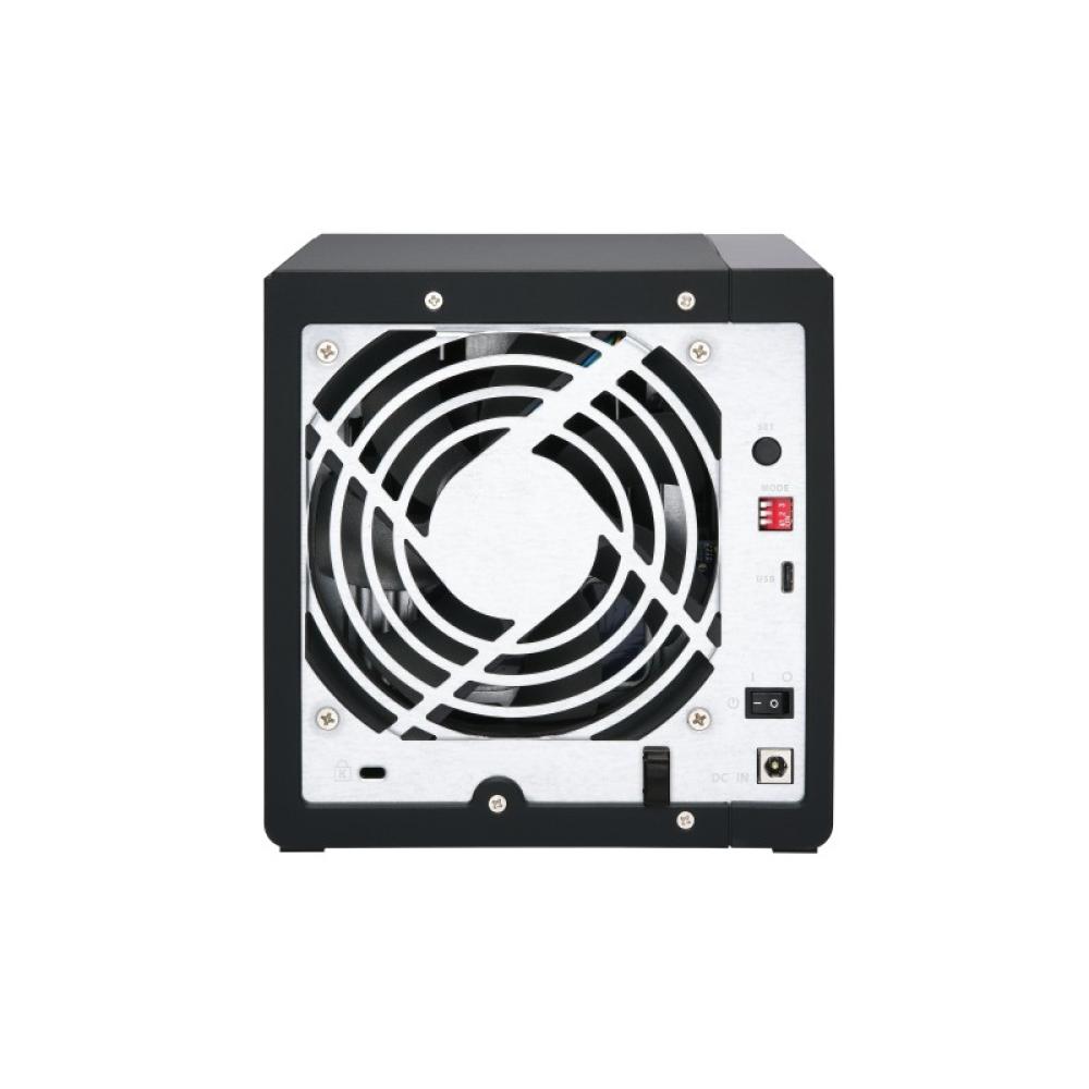 QNAP - TR-004 caja para disco duro externo Carcasa de disco duro/SSD Negro 2.5/3.5"