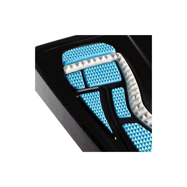 Fellowes - 8068001 soporte para el apoyo de pies Azul, Carbón vegetal, Gris