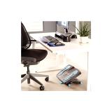 Fellowes - 8068001 soporte para el apoyo de pies Azul, Carbón vegetal, Gris