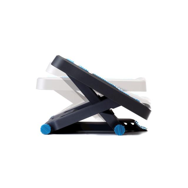 Fellowes - 8068001 soporte para el apoyo de pies Azul, Carbón vegetal, Gris