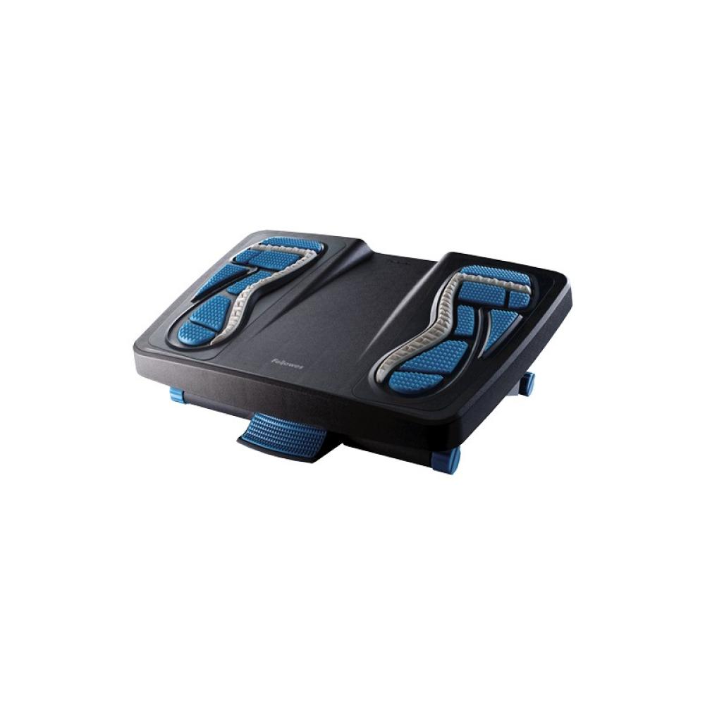 Fellowes - 8068001 soporte para el apoyo de pies Azul, Carbón vegetal, Gris