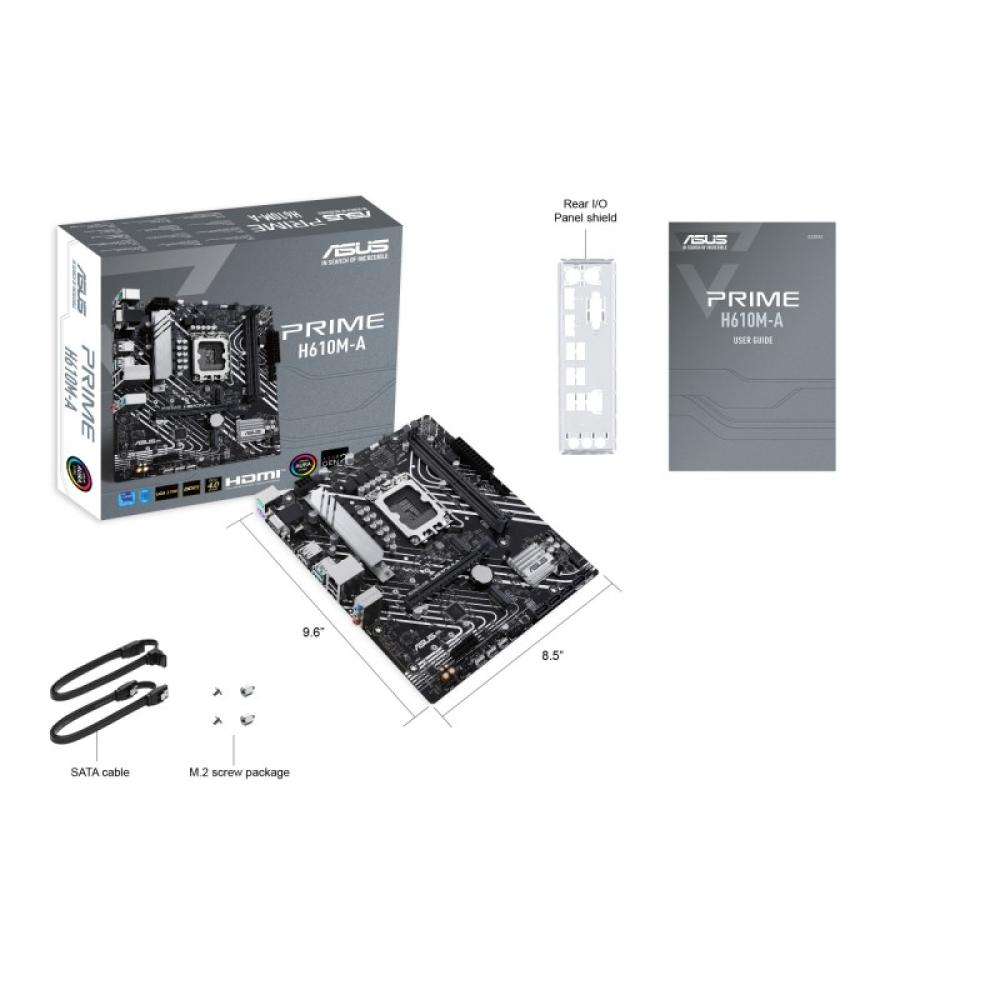 ASUS - PRIME H610M-A-CSM Intel H610 LGA 1700 micro ATX