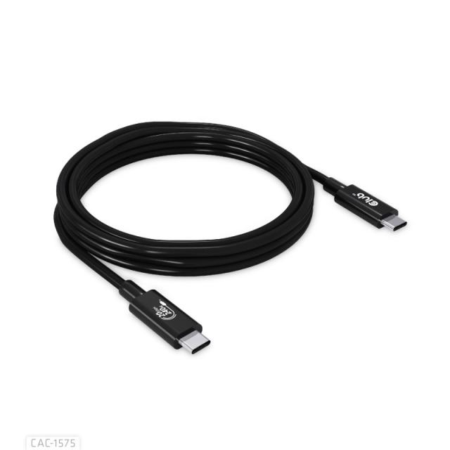 CLUB3D - CAC-1575 cable USB USB4 Gen 2x2 2 m USB C Negro