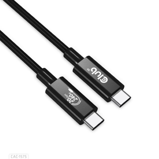 CLUB3D - CAC-1575 cable USB USB4 Gen 2x2 2 m USB C Negro