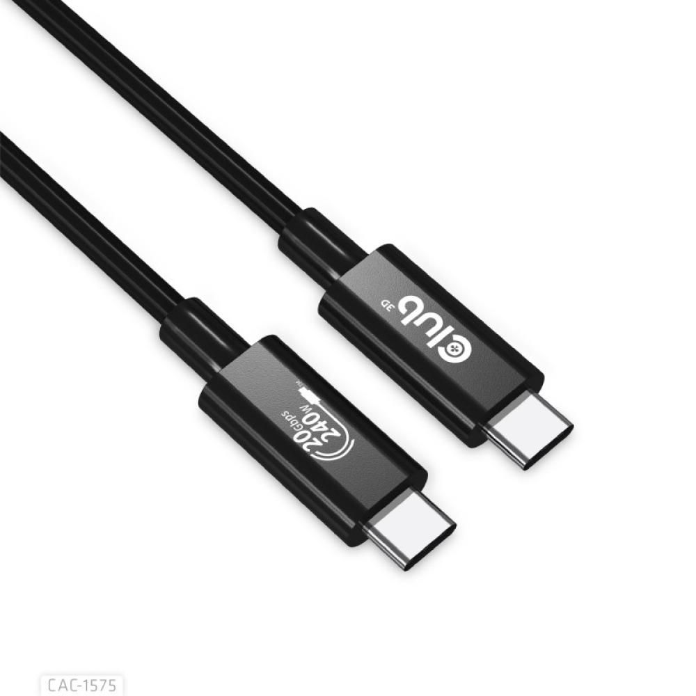 CLUB3D - CAC-1575 cable USB USB4 Gen 2x2 2 m USB C Negro