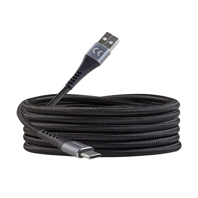 Intenso - Cable de carga/datos USB-C A315C, 1,5 m, carga rápida hasta 60 vatios, negro