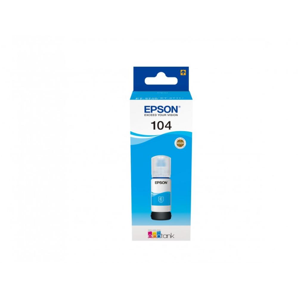 Epson - 104 EcoTank Cyan ink bottle