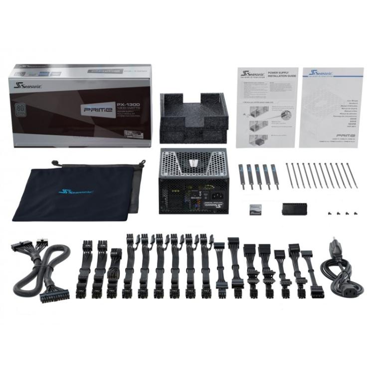 Seasonic - Prime -TX-1300 unidad de fuente de alimentación 1300 W 20+4 pin ATX ATX Negro