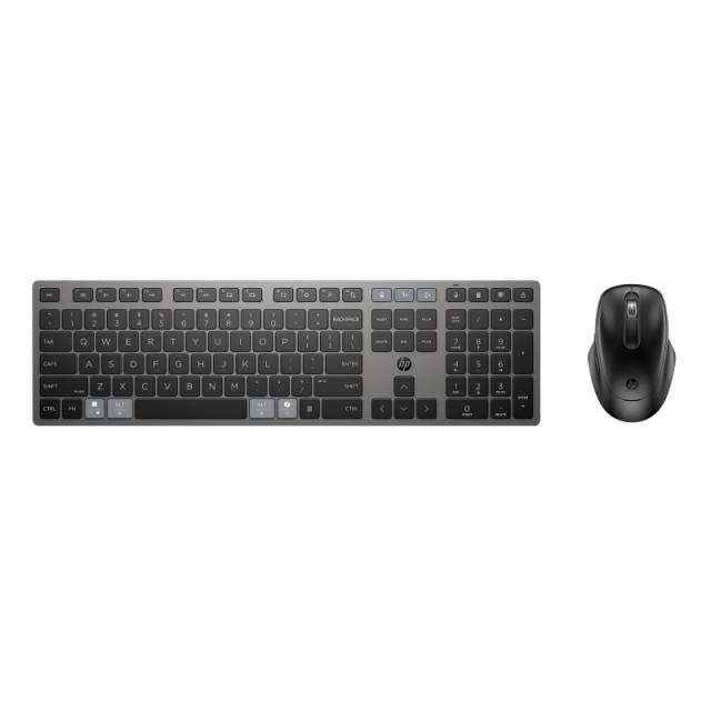 HP - Combinación de teclado y ratón inalámbricos recargables multidispositivo 720