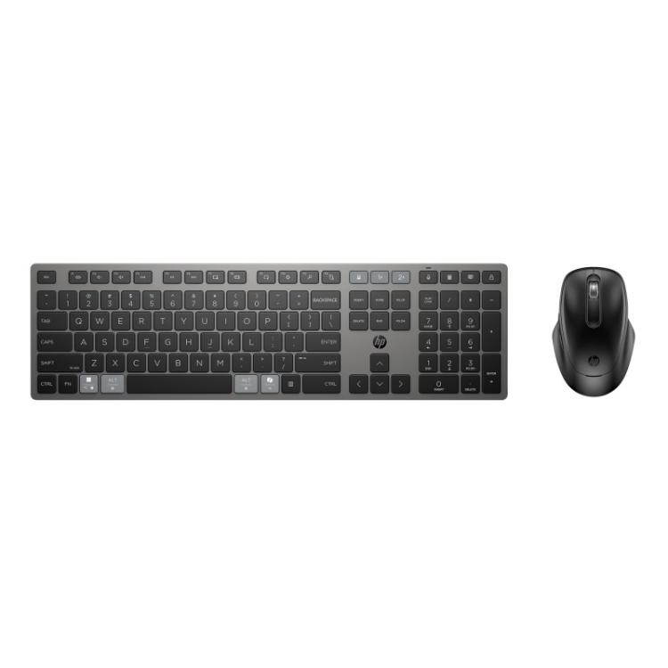 HP - Combinación de teclado y ratón inalámbricos recargables multidispositivo 720