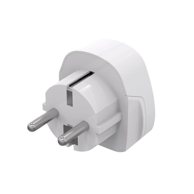 Celly - TRAVELADAPTER adaptador de enchufe eléctrico Tipo F Universal Blanco