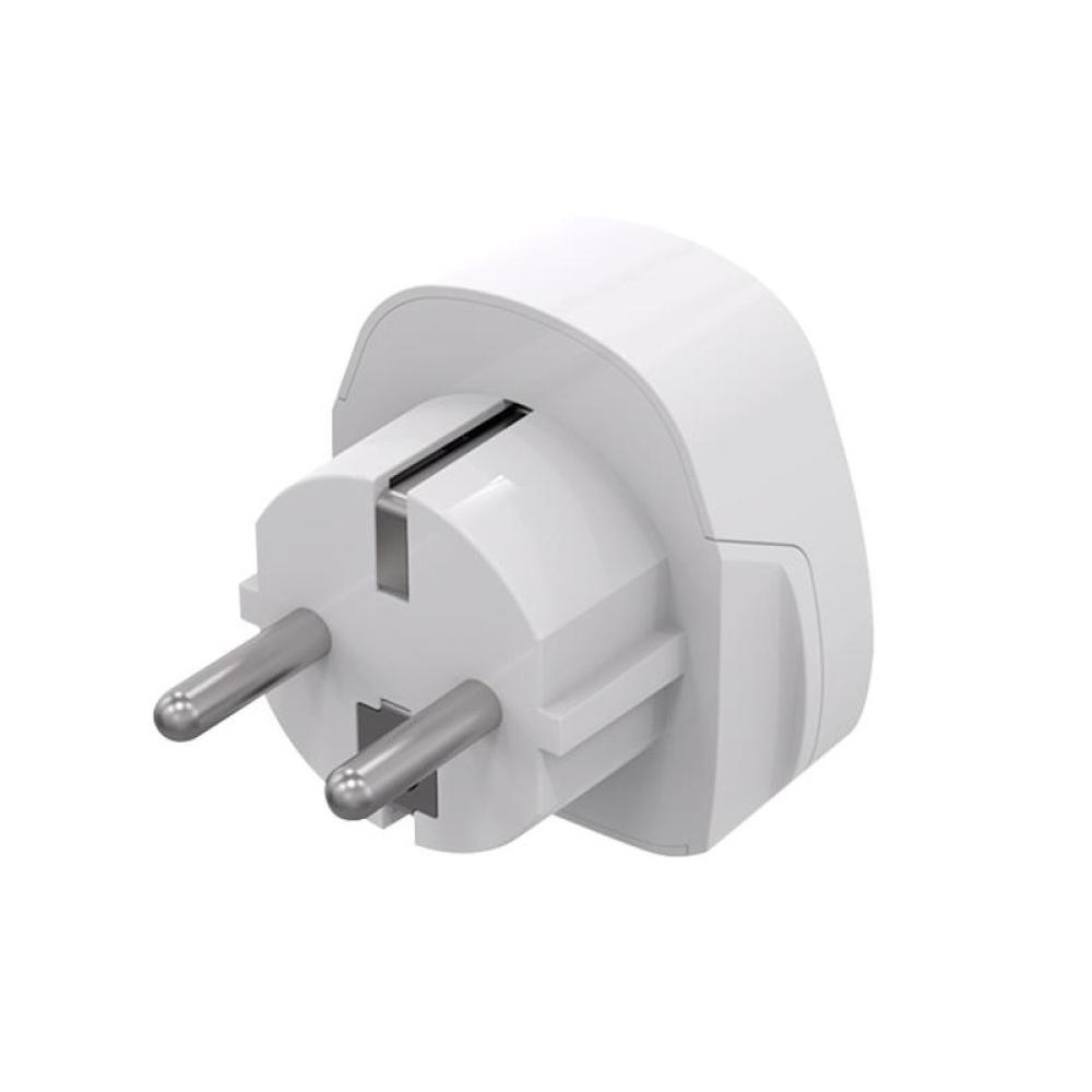 Celly - TRAVELADAPTER adaptador de enchufe eléctrico Tipo F Universal Blanco