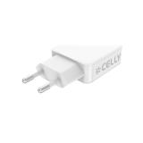Celly - SLIMTC1C1A45WWH cargador de dispositivo móvil Portátil, Smartphone, Tableta Blanco Corriente alterna Carga rápida Interi