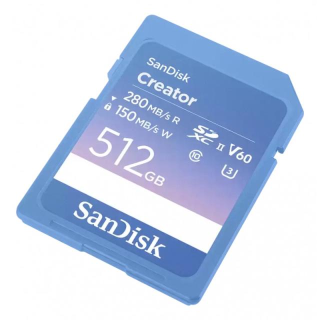 SanDisk - Creator 512 GB SDXC UHS-II Clase 10