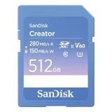 SanDisk - Creator 512 GB SDXC UHS-II Clase 10