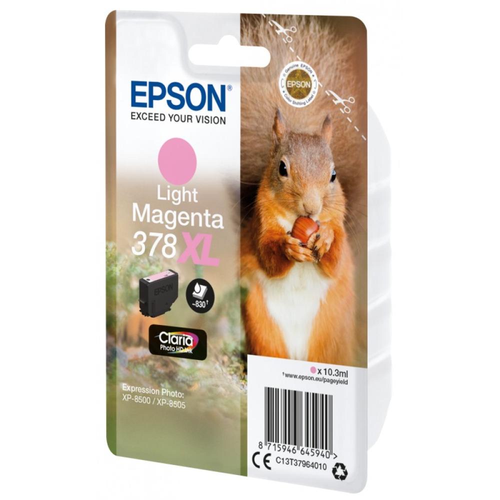 Epson - Squirrel Singlepack Light Magenta 378XL Claria Photo HD Ink - C13T37964020
