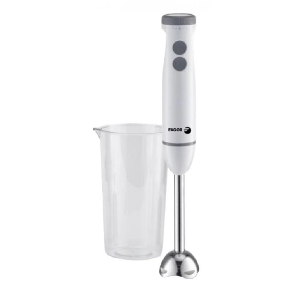 Fagor - Divamix wish 0,7 L Batidora de inmersión 1000 W Gris, Acero inoxidable, Blanco