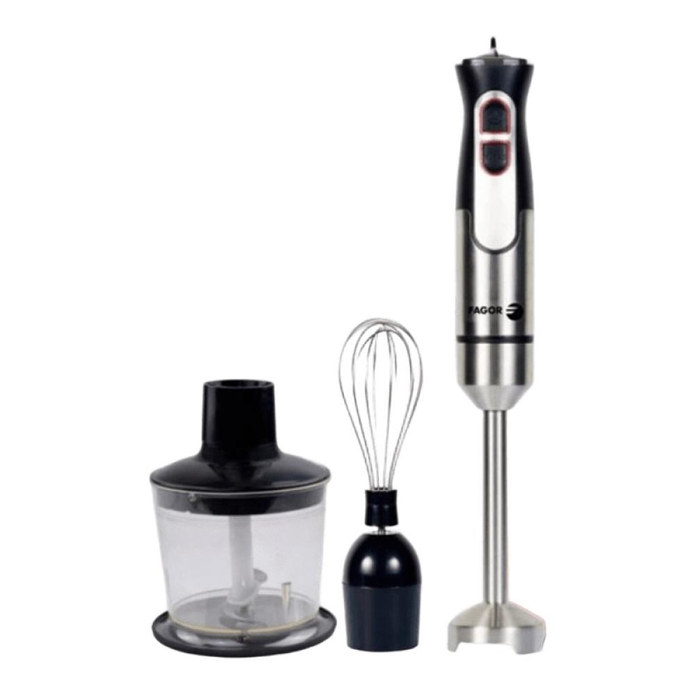 Fagor - Divamix Innox 0,6 L Batidora de inmersión 1000 W Negro, Gris, Acero inoxidable