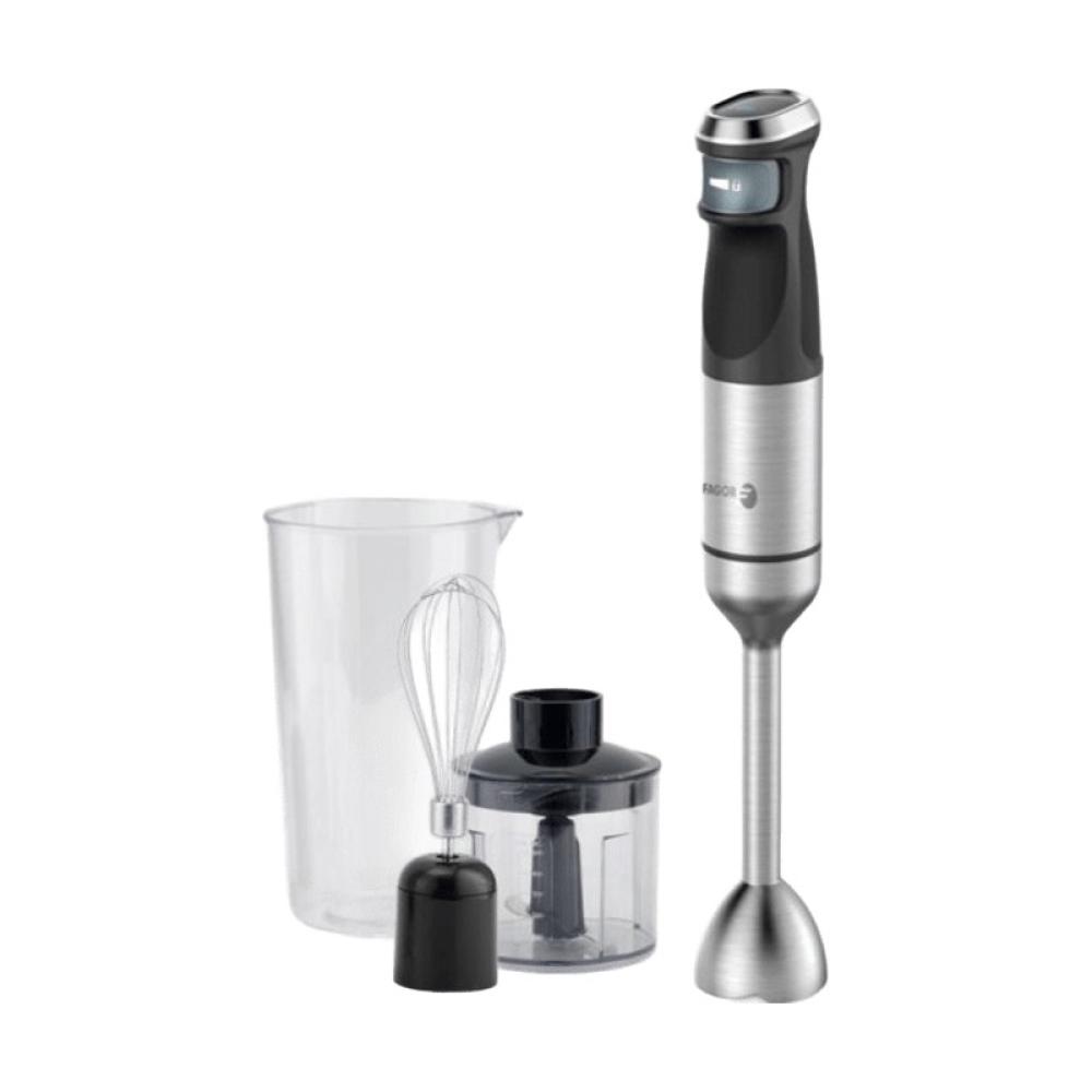Fagor - Divamix Steel 0,7 L Batidora de inmersión 1500 W Negro, Gris, Acero inoxidable