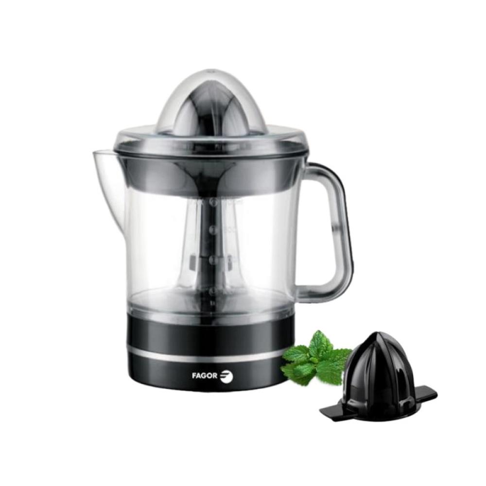 Fagor - Zumux One prensa de cítricos eléctricos 0,7 L 40 W Negro, Transparente