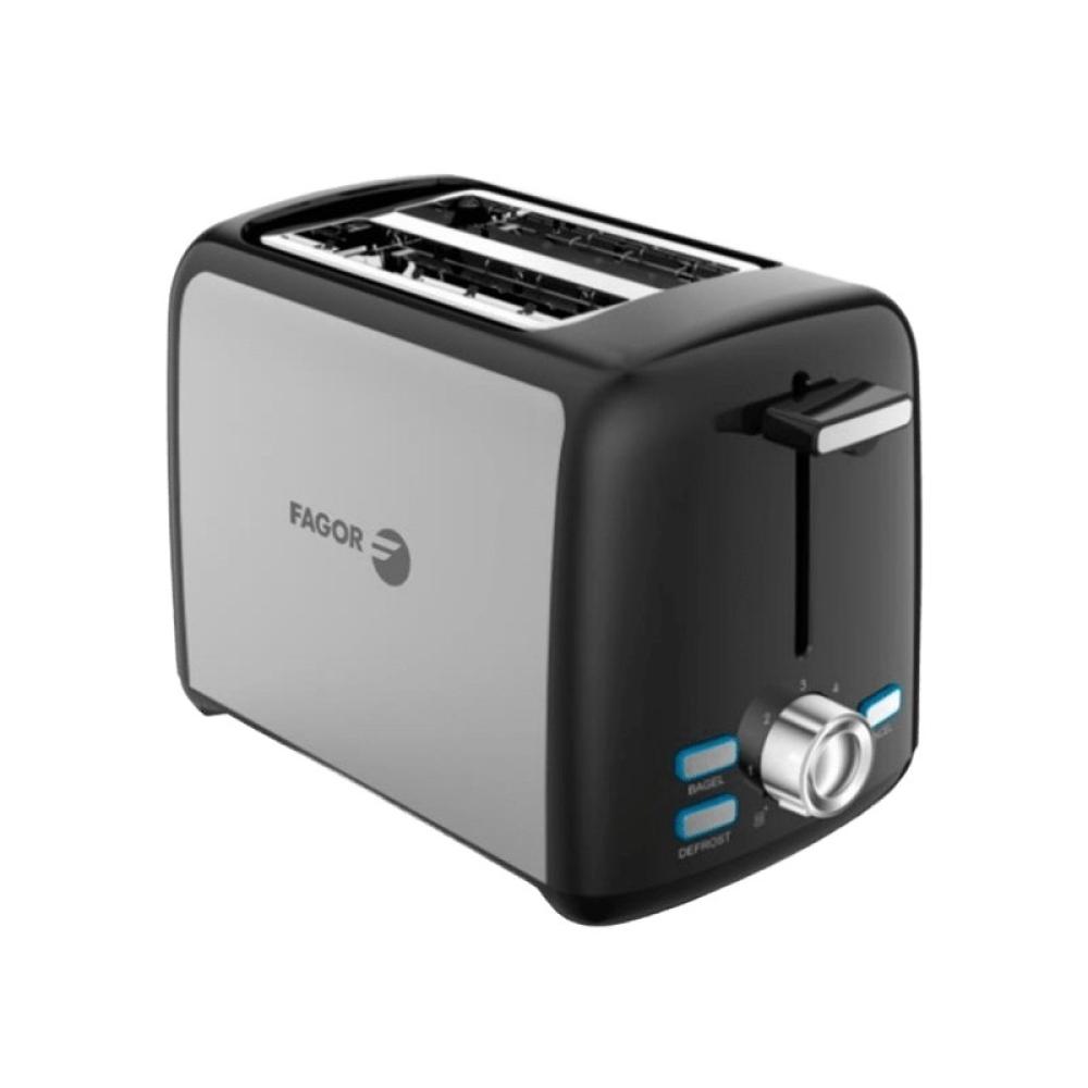 Fagor - ToastPro 7 2 rebanada(s) 800 W Negro, Acero inoxidable
